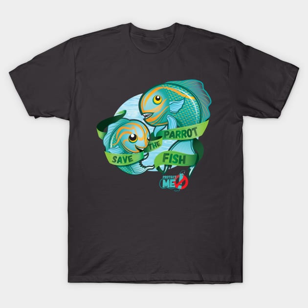 Save the Parrot fish T-Shirt by TheophilusMarks